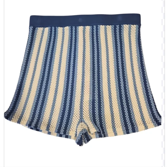 Solid & Striped The Charlie Knit Tank & Shorts Set Blue Large NWT - Picture 10 of 11